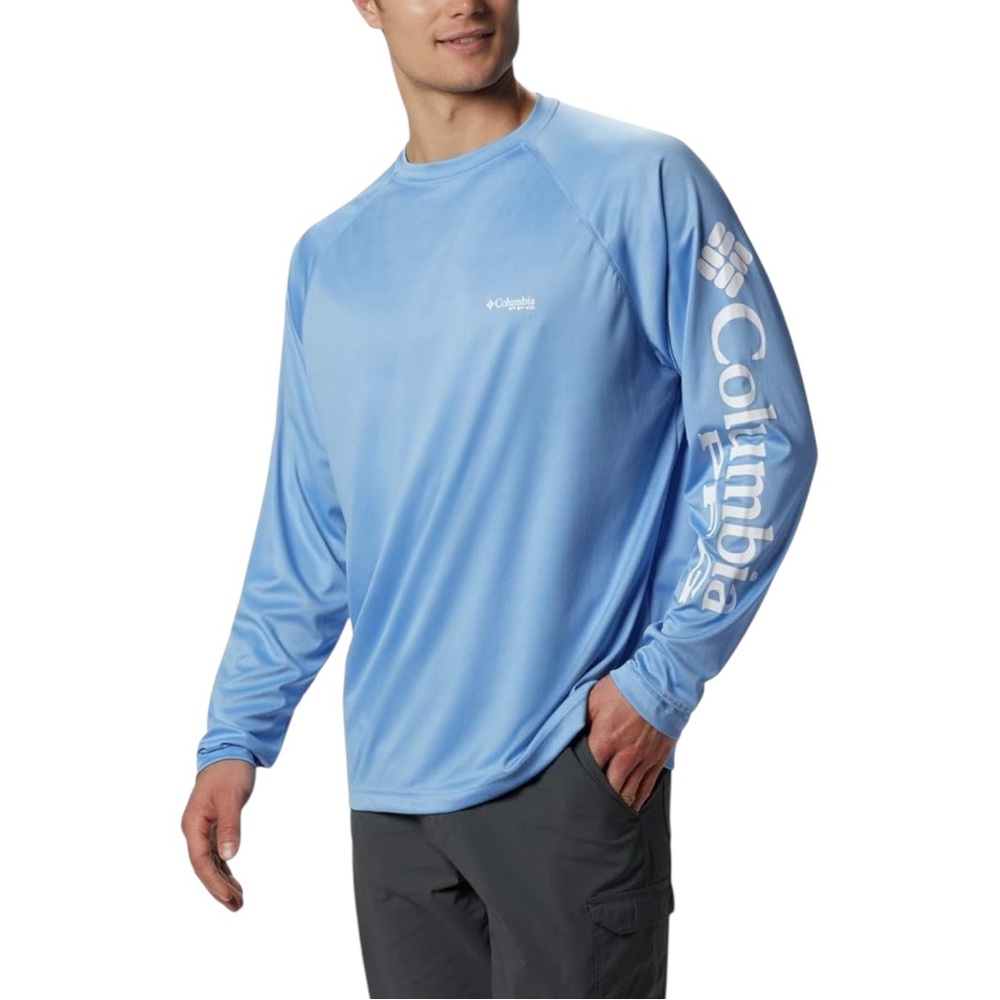 Columbia PFG Terminal Tackle Long Sleeve Performance Shirt‎ Men’s Medium Blue